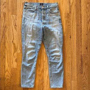 Citizens of Humanity sz 26 Olivia Crop High Rise  Slim blue Denim Jeans